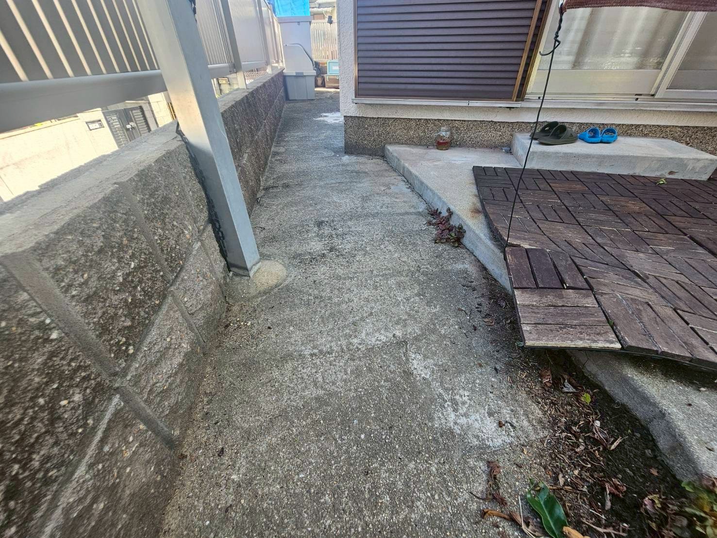 吹田市でベランダ塗装、施工前